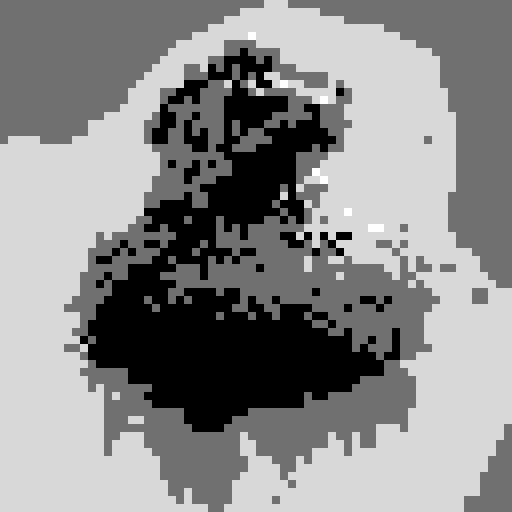 frog with vibrant green skin, shouting, standing on a moss-covered forest floor surrounded by towering ancient trees, with magical glowing mushrooms illuminating the scene