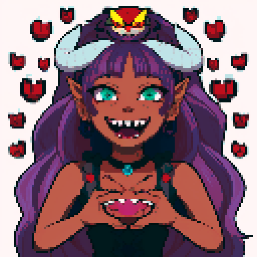 cute, adorable demon with intricate details, Pixar-style, Chibi art