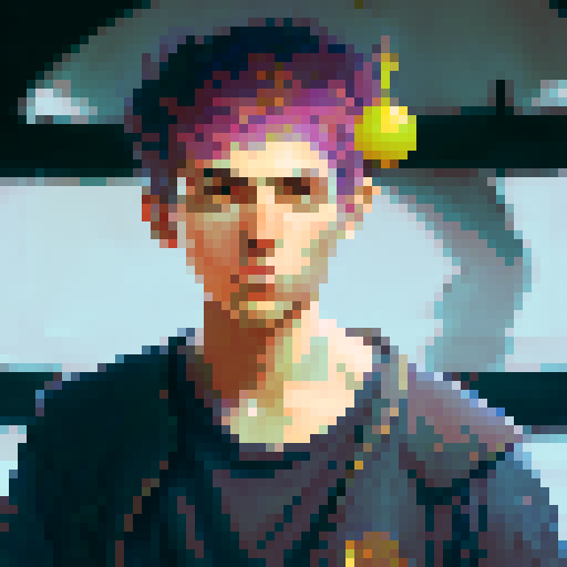 Big-eyed boy with messy hair, holding wand and wearing Hogwarts robe, standing in front of a mystical castle with a dragon flying overhead, all in the style of a fantasy RPG