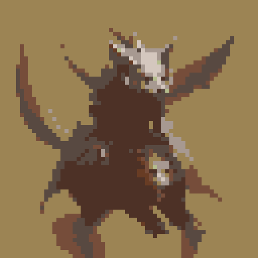 small fantasy icon of ratman cavalry riding a wolf 