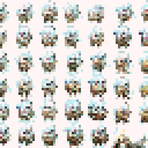 Warrior angel, with white wings, great mace