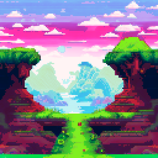 A 32 by 32 tile sheet for a slime biome