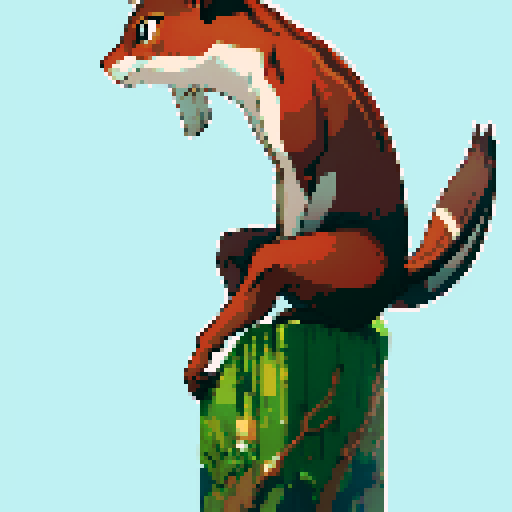 squirrel standing sideways against a clear single color background