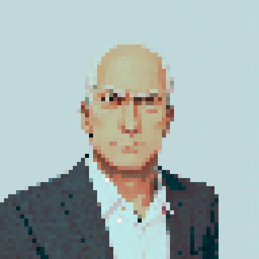 Man in a suit, anime style