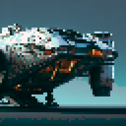 pixel art spaceship