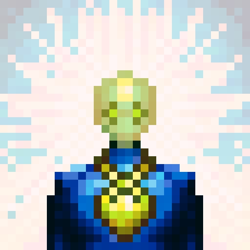 chain on chest, game icon, 32x32 pixel art, sRGB, skill art, close up, portrait