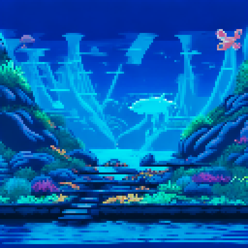 sealife museum inside perspective looking at the aquarium, cute for girls