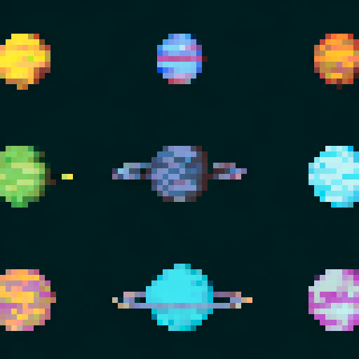 generate a 512 x 512 image of the 3rd planet from thr top