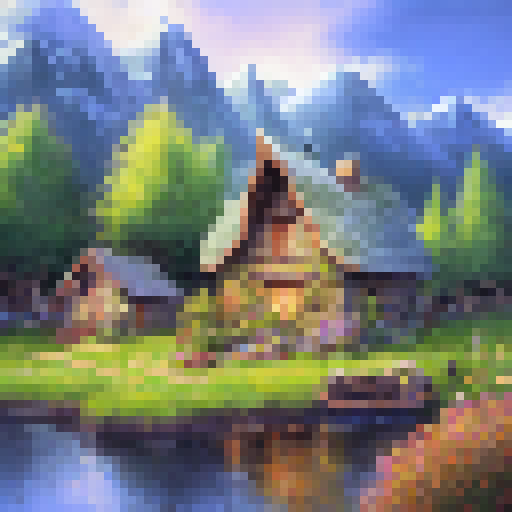 small dwarf house on small planet in space