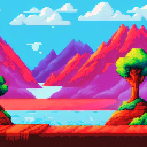 A sunrise on a beach with mountains