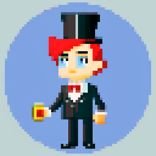 snobbish looking city councillor male 16th century with monocle and top hat