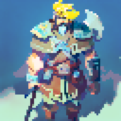 A masculine, brave, feared and dangerous looking warrior