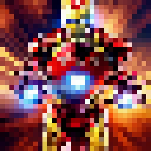 Iron man is born a hero.