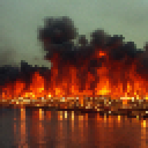 A city aflame with love and war