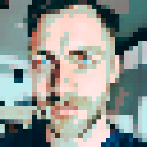 portrait man with blue eyes and beard