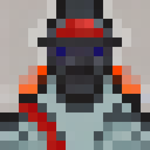 Darth Vader's menacing helmet, glowing red lightsaber, and billowing cloak dominate the tiny 16x16 pixel game icon in a dramatic close-up portrait