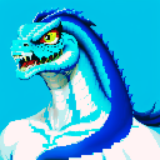 man, open mouth, pixel art, sRGB, close mouth