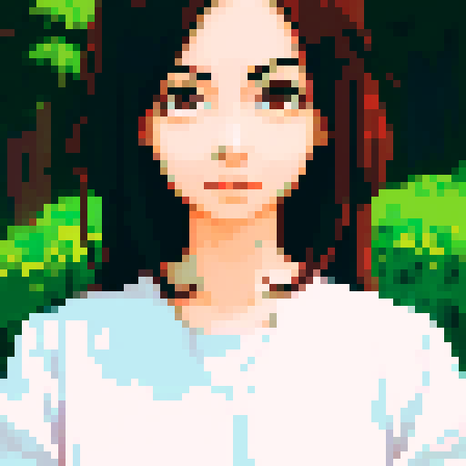 Basic translation from image to pixelated portrait