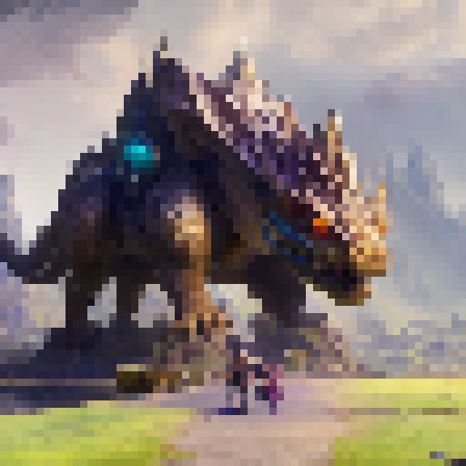 A dragon-riding family, adorned in shimmering armor and wielding enchanted swords, soar over a sprawling, medieval-style kingdom with towering castles and lush forests.