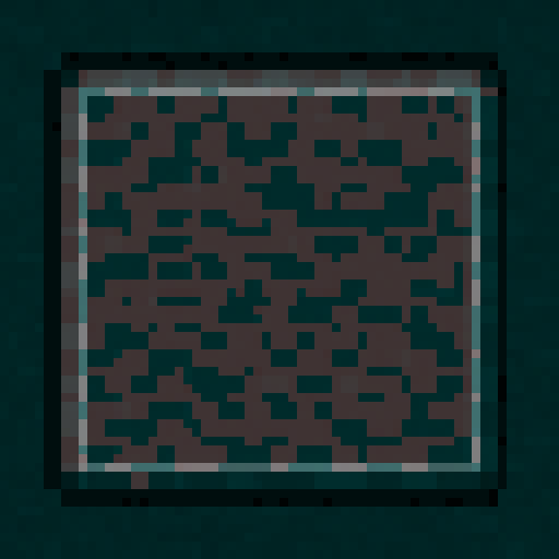 minecraft GUI button normal state, 64x64 pixels, dark gray stone with border, flat design