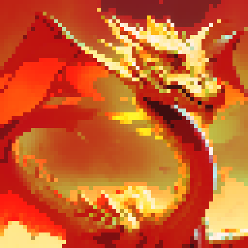 Red and gold dragon, Year of the Dragon, Chinese New Year, close up, China-style, close up, portrait
