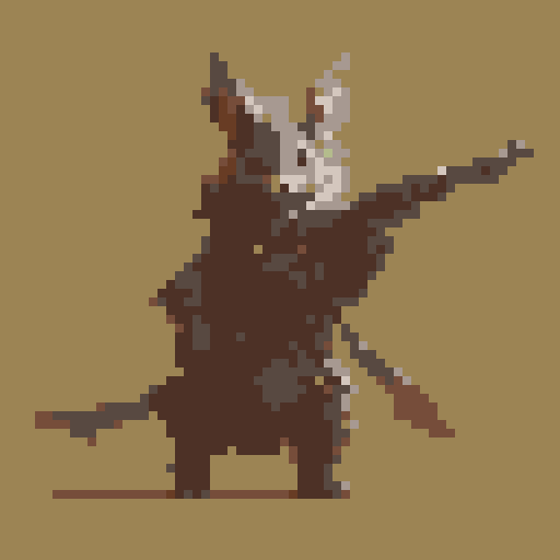 small fantasy icon of ratman archer with bow