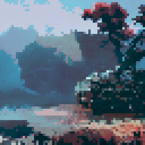 Rusted metal, overgrown with vines and surrounded by a desolate wasteland, an abandoned tank stands stoically against the elements in a haunting landscape portrait