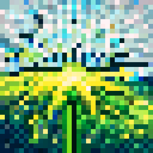 Electric branches crackling with energy, glowing neon green against a midnight blue background, set in a circular game icon, rendered in skillful 32x32 pixel art with a close-up portrait focus