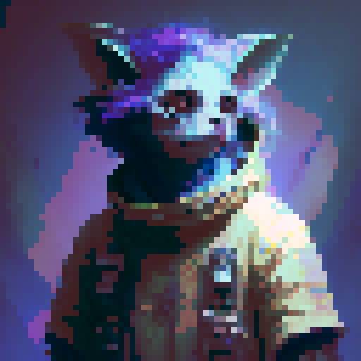 bold, fierce, yet slightly adorable wizard with glowing eyes