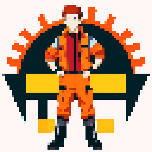 A male warehouse worker for Amazon Germany, wearing jacket, gloves and safety boots
