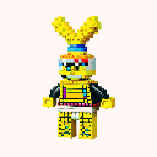 Sponge bob pixel lego 