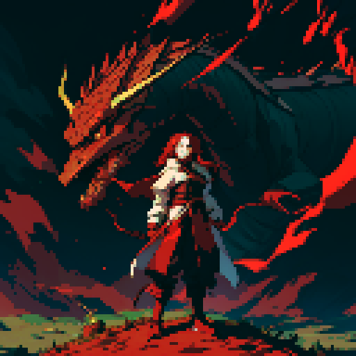 full-body image of a red dragon, dragon alone with nobody else in the frame