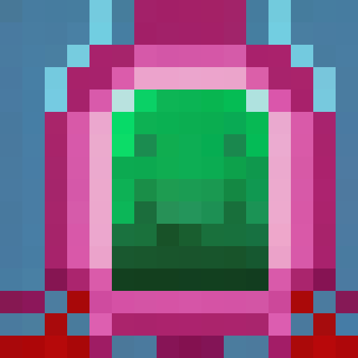 cactus with purple flower on top, close up, game icon, white background
