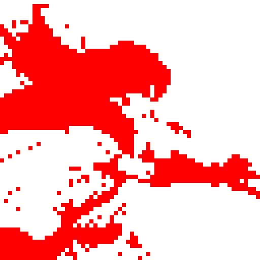 A single red sword: epic, dashing, yet minimalist, on white background. 