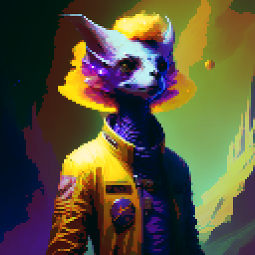 Space Galaxy pixelated portraits