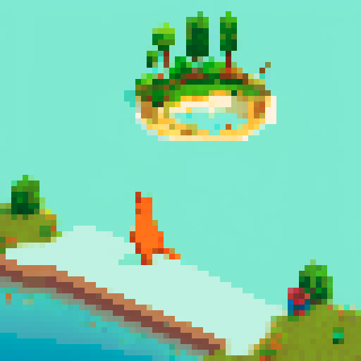 Foxes swimming in the ocean and a person watching the scene confused.