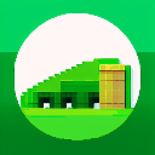 single blade of grass, pixel art, solid color background, vibrant green, sharp edges, jagged lines, low resolution, blocky pixels, retro aesthetic, limited color palette, 8-bit style, crisp and defined, contrasting shades, minimalistic, simplicity, detailed texture, symmetrical composition, stylized depiction, nostalgic ambiance, reminiscent of old video games