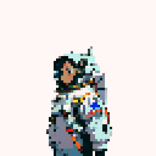 astronaut in an all black space suit