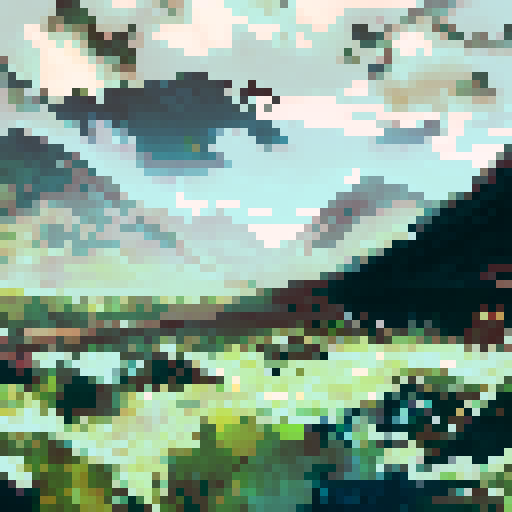 landscape enviroment for creating a tileset for an isometric game, semi realistic