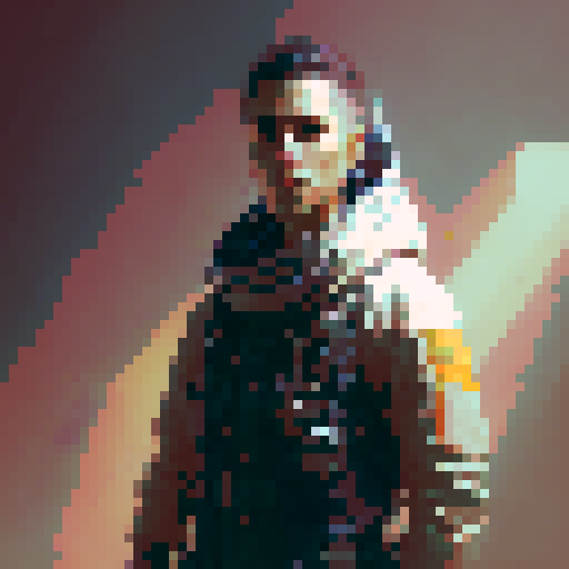 Concept drawing, male character, realistic, 16 colors, adventure, full body