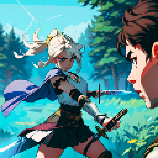 Swinging sword, sword slash, slashing attack