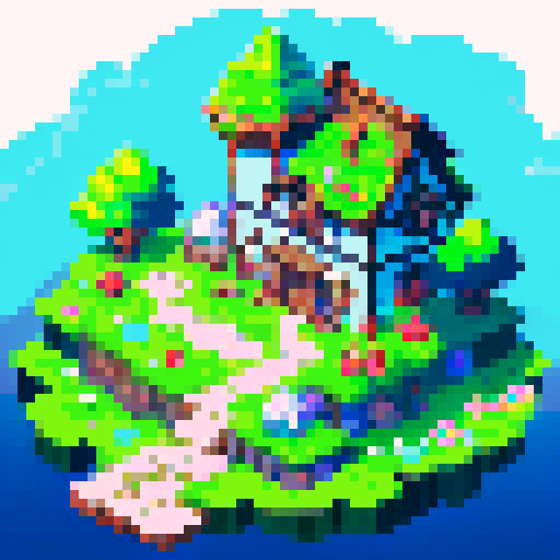 Mid evil pixel landscapes  