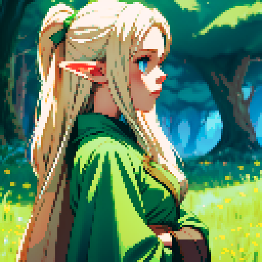 elf, girl, spritesheet