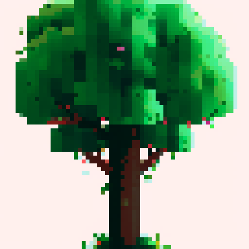 Draw a tree in the same style and color, just change the foliage