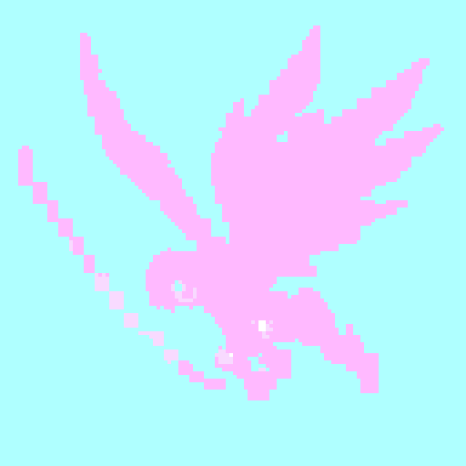 Terraria wings, only wings, vibrant colors, pixel art, transparent background, dynamic motion, sRGB