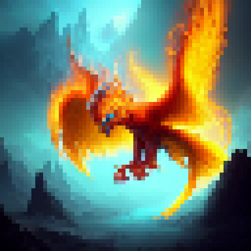Create a logo for the motivational YouTube channel "Rise Up Now" with a Fantasy RPG style, featuring a bold, fiery phoenix rising from the ashes with intricate, golden detailing and a strong, determined expression.