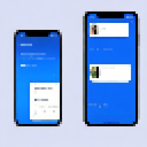 Chat App blue Neon