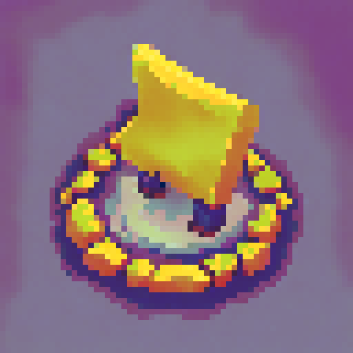 Pixelated gold coin 