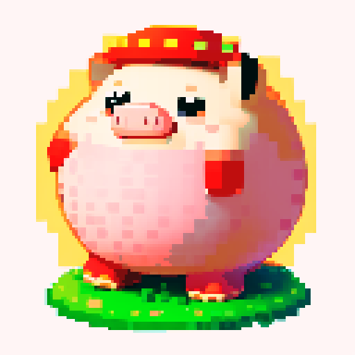 antropomorphic smiling hog with mushroom on back