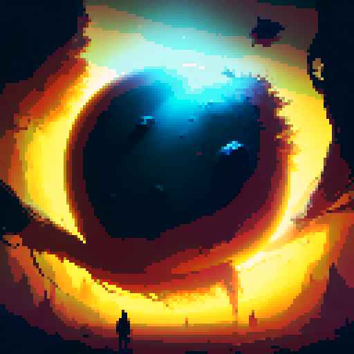 Dark, murky waters reflecting twisted and gnarled trees, their branches adorned with vibrant yellow leaves tainted by toxic substances, set against the backdrop of a mysterious and fantastical RPG world